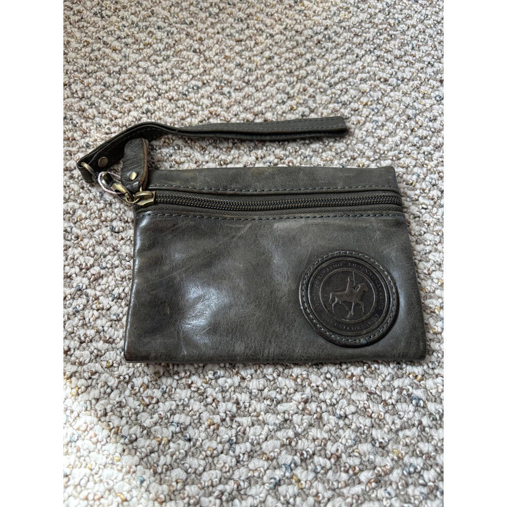 One Fated Knight Canadian Made Leather Clutch Wallet with Wrist Strap